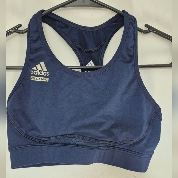 Adidas Blue Sports Bra Performance Intimates - Picture 1 of 5